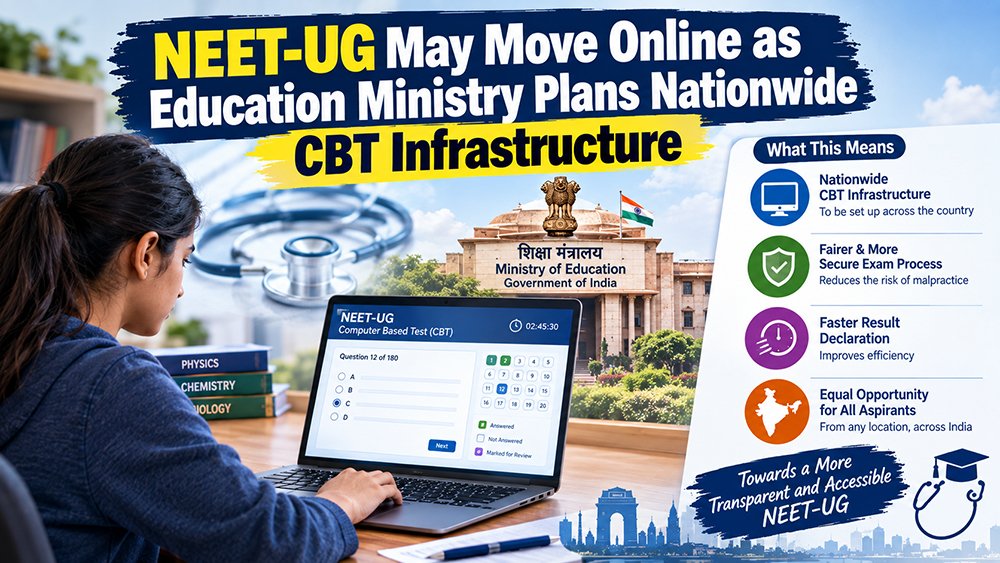NEET-UG May Move Online as Education Ministry Plans Nationwide CBT Infrastructure
