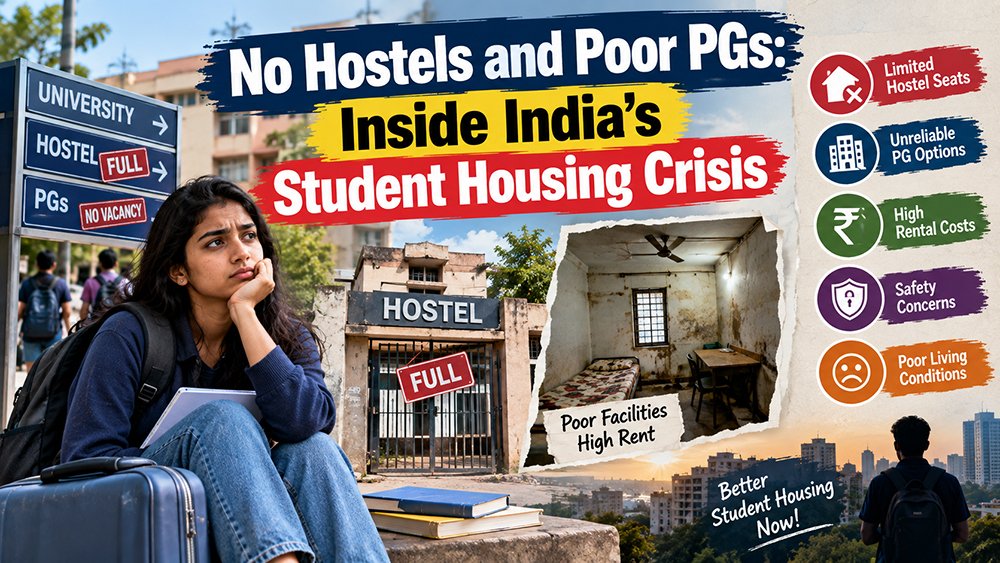 No Hostels and Poor PGs: Inside India’s Student Housing Crisis